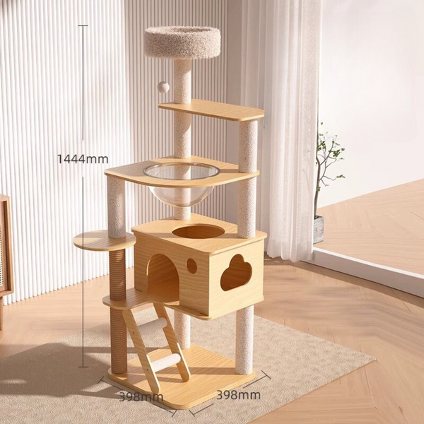 Modern Cat Tree wooden Tower
